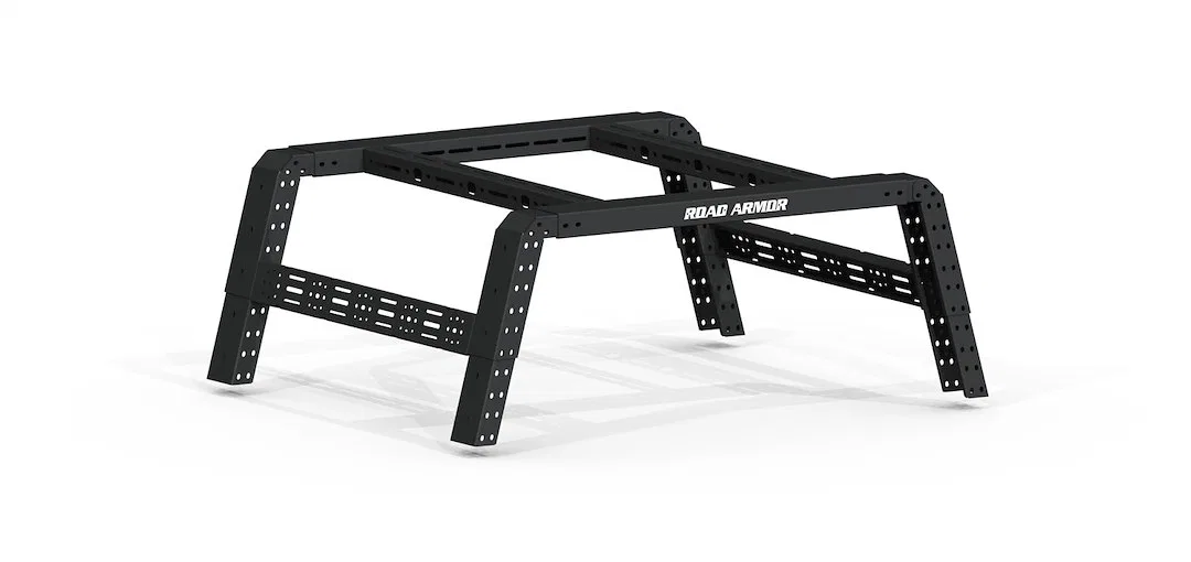 500BRS52B – ROAD ARMOR Ladder Rack, 800 Pounds Static Capacity/ 425 Dynamic Capacity Bed Rail Mount Adjustable Height...